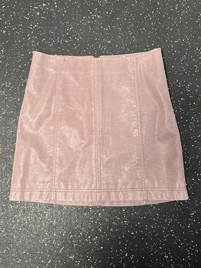 Free People Women's Faux-Leather Skirt